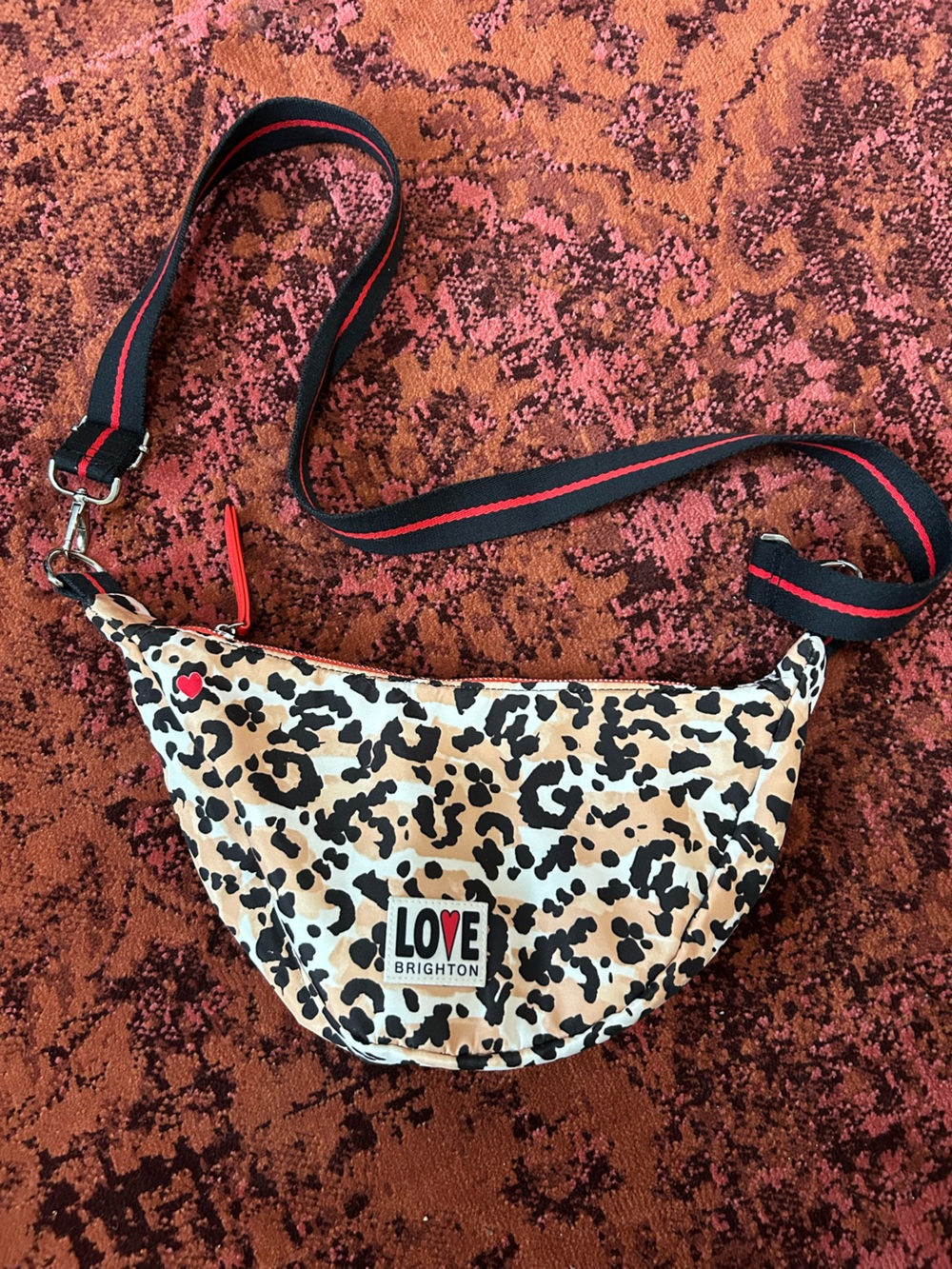 Brighton Leopard Print Crossbody Belt Bag Chic